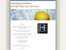 Tablet Screenshot of hammerheadcontracting.com